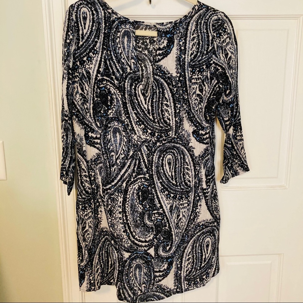 3.1 Phillip Lim Blue & White Paisley Dress - Picture 3 of 7